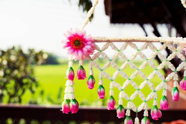 istock Thai wedding flower and decoration wedding ceremony 1187592169