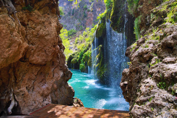 istock Waterfall in nature, Turkey 1187592554