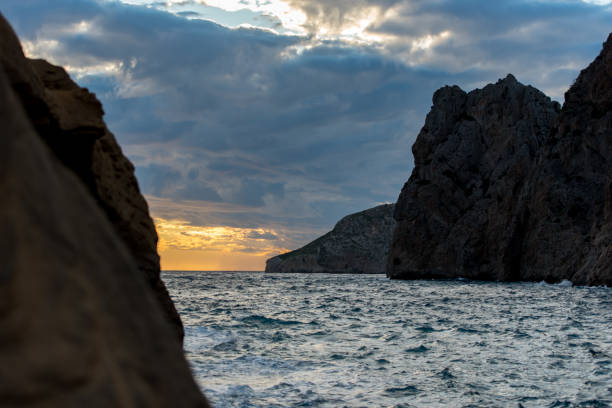 istock Sa pedrera de Cala de Hort, Atlantis at late afternoon 1187593581