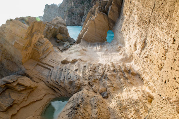 Sa pedrera de Cala de Hort, Atlantis at late afternoon