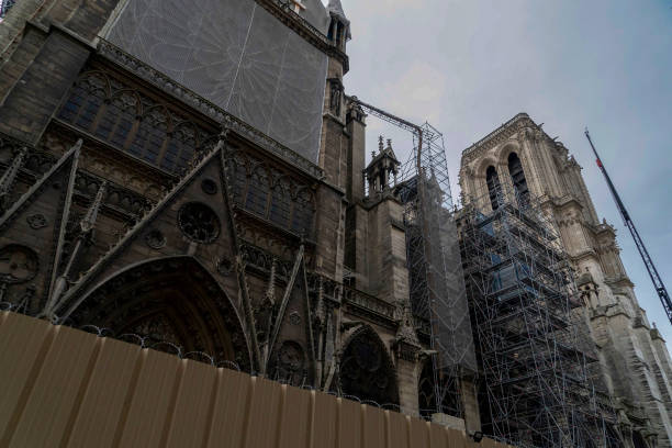 istock Notre dame paris under restoration 1187608780