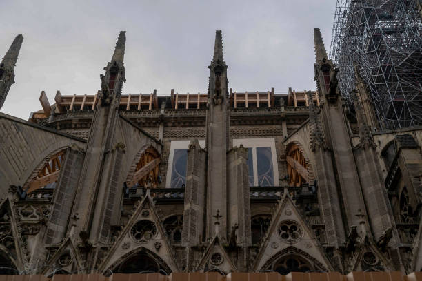 istock Notre dame paris under restoration 1187608807