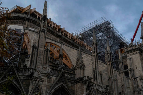 istock Notre dame paris under restoration 1187609324