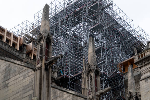 istock Notre dame paris under restoration 1187609353