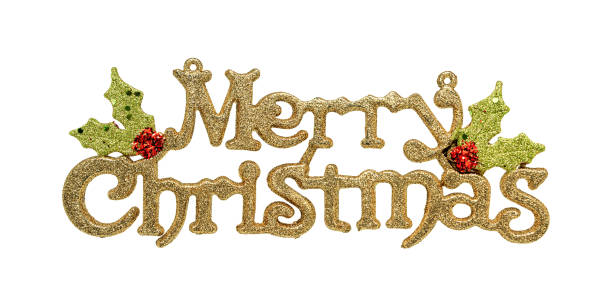 istock Merry Christmas isolated on white background 1187616481