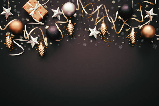 istock Christmas  decoration on dark background 1187616612