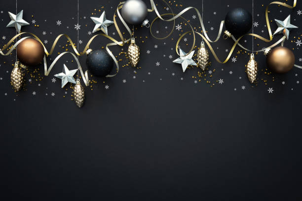 istock Christmas  decoration on dark background 1187616623