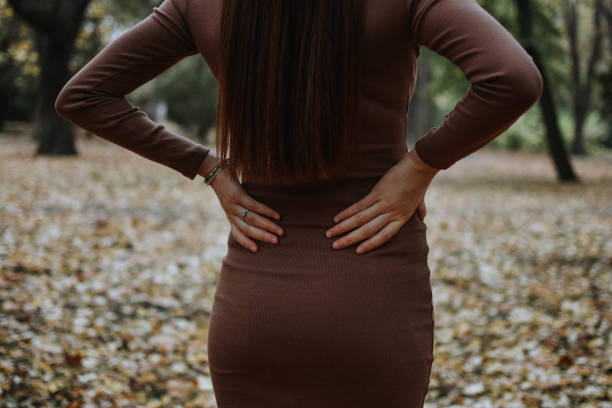 istock Pregnant woman with lower back pain 1187618287