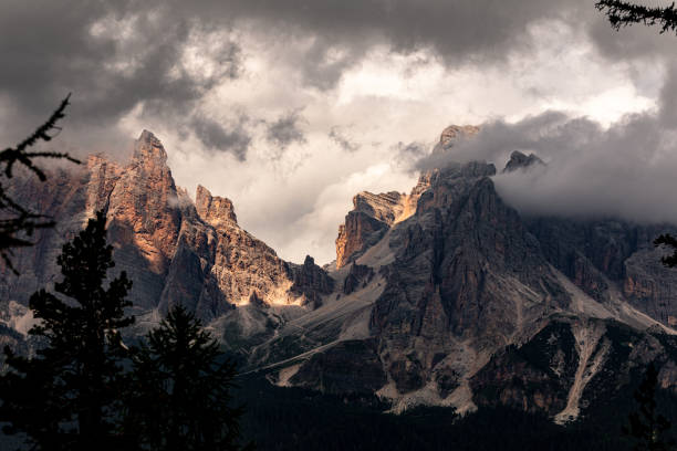 istock Mountain alpine landscape. Dolomites, Italy 1187623615