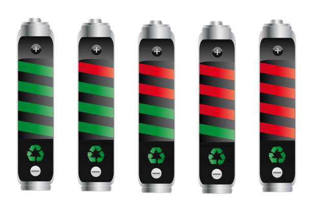 Energy concept. Battery energy technology background. Innovative power technologies