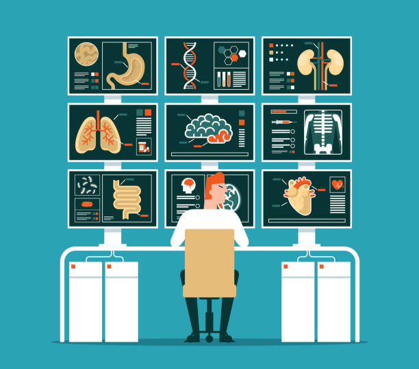 Medical Check Medical Checkup and Healthcare Infographics stock illustration dna backbone stock illustrations