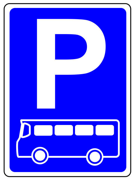 Parking space sign German Bus