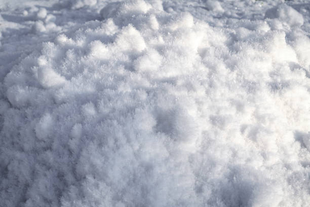 istock The texture of pure white snow. White snow texture background. 1187626626