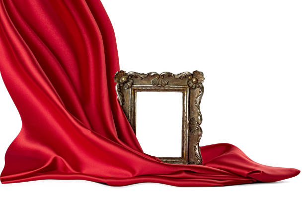 istock wooden frame and silk cover 1187629247
