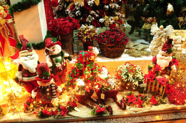 istock defocused christmas decoration ideal for image background, blurred texture. 1187629735