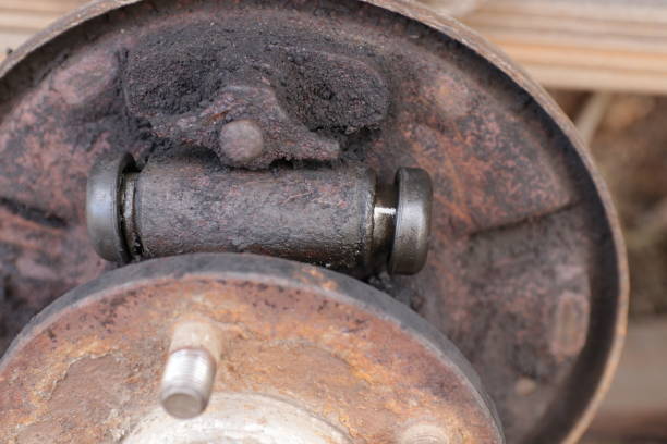 istock Defective automobile brake cylinder. 1187630122
