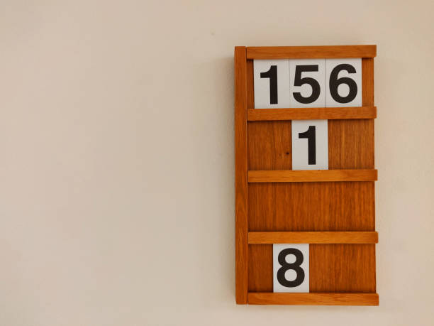istock Church hymn board inside a Christian chapel. 1187636493
