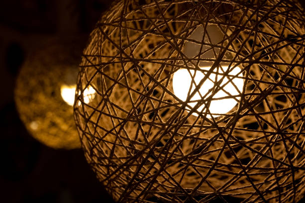 istock Decorative cotton ball lamp for home, bedroom decoration 1187638652