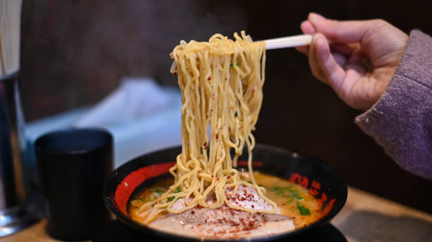 istock Delicious ramen in Japan with chopstick. 1187640030