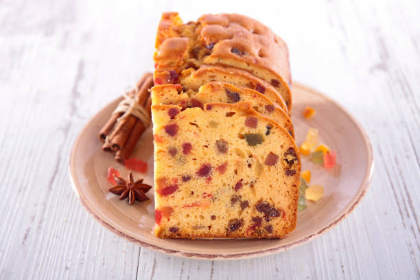 istock brioche, festive cake with dried fruit and spice 1187641771