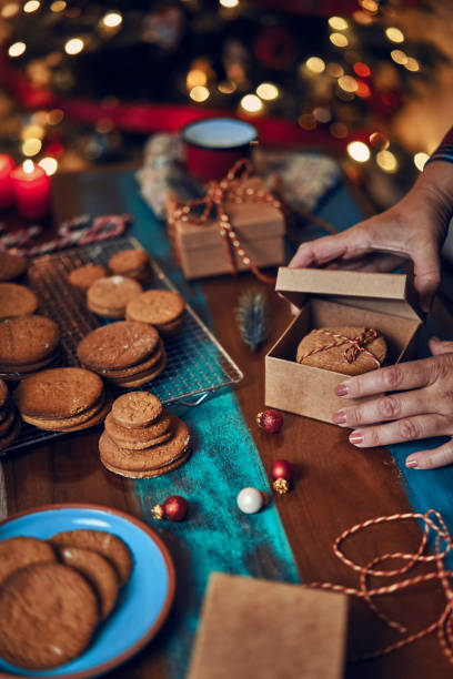 istock Fresh Baked Cookies for Christmas as a Gift 1187642005