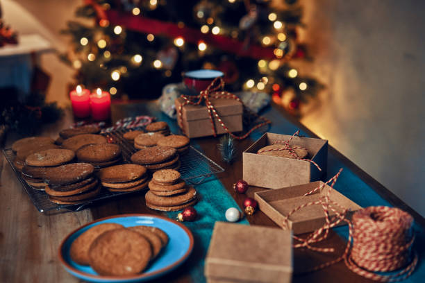 istock Fresh Baked Cookies for Christmas as a Gift 1187642020