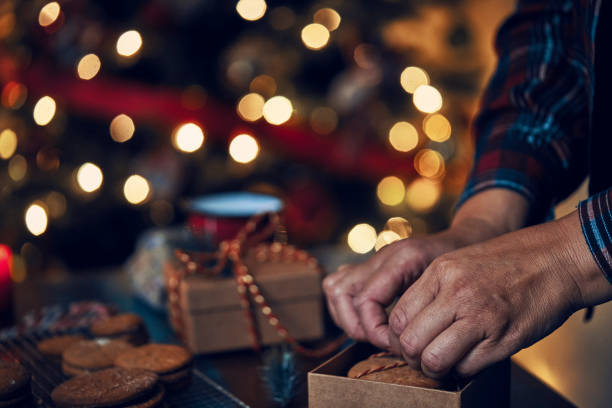 istock Fresh Baked Cookies for Christmas as a Gift 1187642129