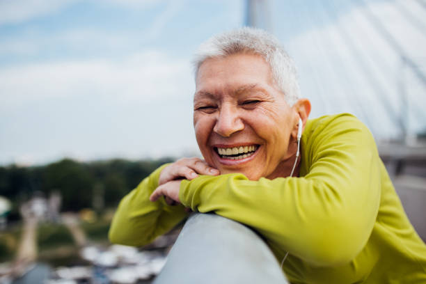istock Beautiful woman with big smile 1187644556