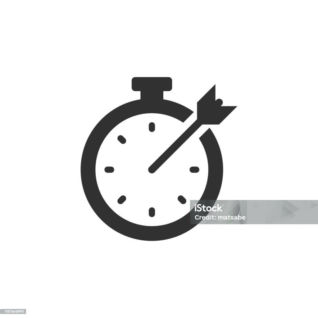 Timer With An Arrow Stock Illustration - Download Image Now - Accuracy ...