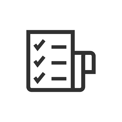 Long Checklistg Long Checklist Stock Illustration - Download Image Now - Black And ...