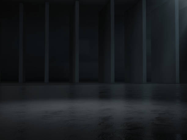 istock Product showcase with light spot on background.3D rendering 1187649186
