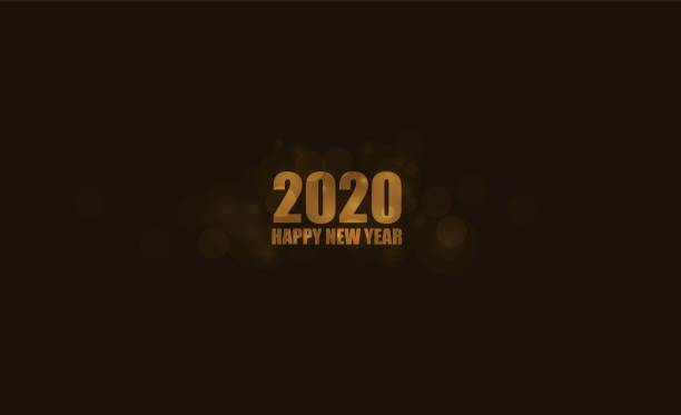 istock Happy new year 2020 christmas card with silhouette Magic Deer. 1187649232