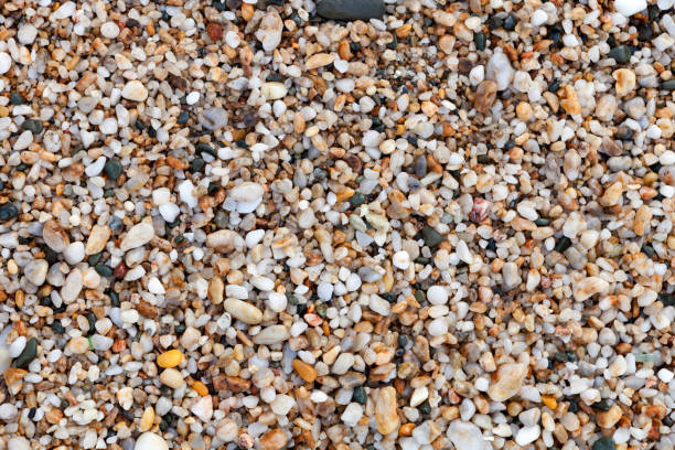 istock Wet stones worn by the waves 1187649580