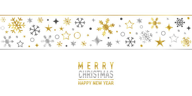 istock Christmas card with snowflake border vector. Xmas snow flake pattern. Festive christmas card. Isolated illustration white background. 1187652655