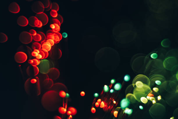 istock Beautiful abstract optical light bokeh on a glow background. 1187655447