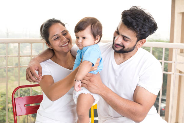 istock Loving couple and baby son 1187656809