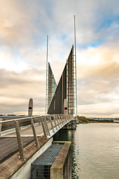 istock Poole Twin Sails Bridge open, over Poole Harbour 1187657057