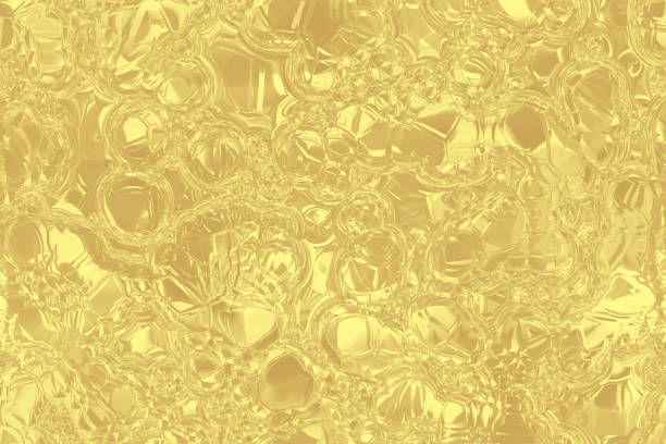 istock Gold Christmas Background Foil Pattern Seamless Kaleidoscope Bubble Glass Broken Decoration Texture Shiny Yellow Reflection Abstract Sparkling Wine Golden Backdrop 1187659508