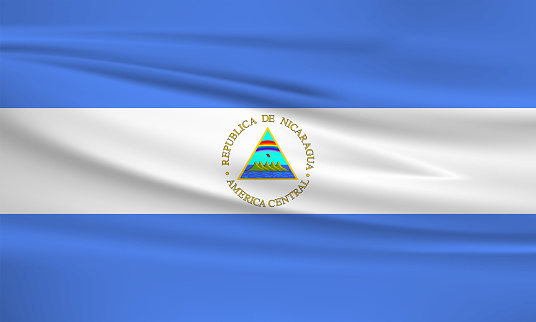 ニカラグアの旗公式の色と比率が正しいを振りますニカラグア国旗ベクターの図 イラストレーションのベクターアート素材や画像を多数ご用意