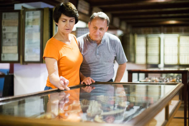 istock Man and his wife are visiting museum 1187661464