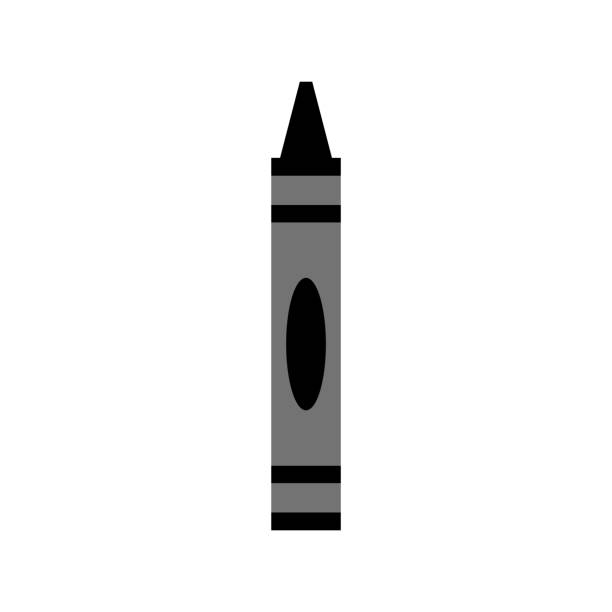ilustraciones, imágenes clip art, dibujos animados e iconos de stock de vector de icono de crayón aislado sobre fondo blanco - pointed toe
