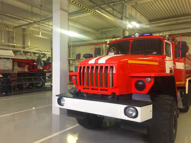 istock Fire truck in the Parking lot 1187665290