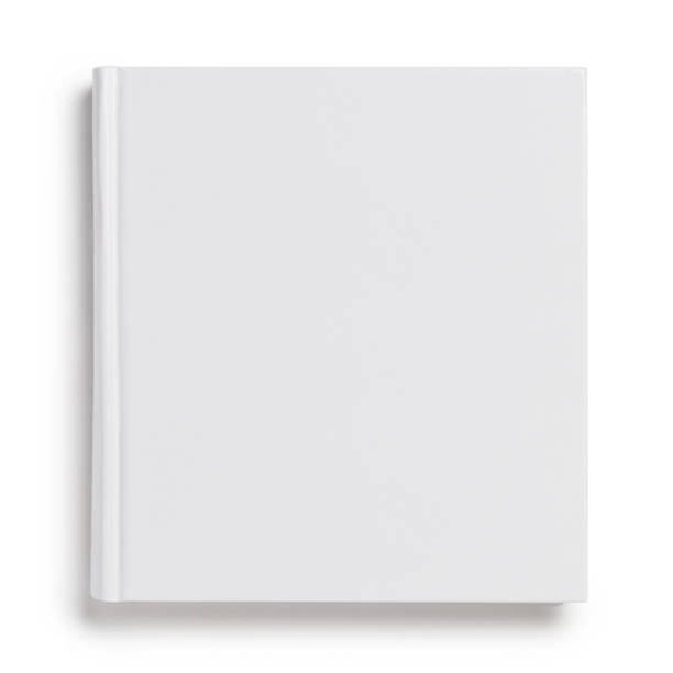 istock Blank hard cover square book on white 1187666759
