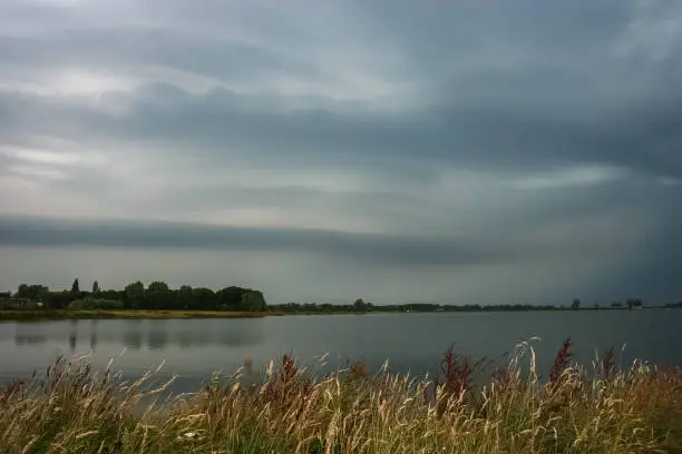 Stunning view of a smooth arcus cloud, associated with a strong thunderstorm in the western part of The Netherlands.
