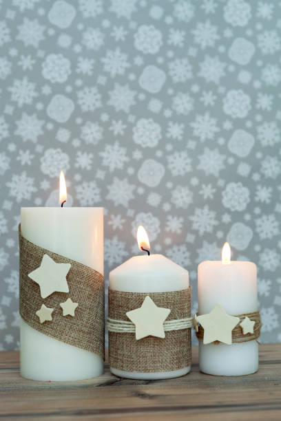istock Beautiful Candles in home 1187671102