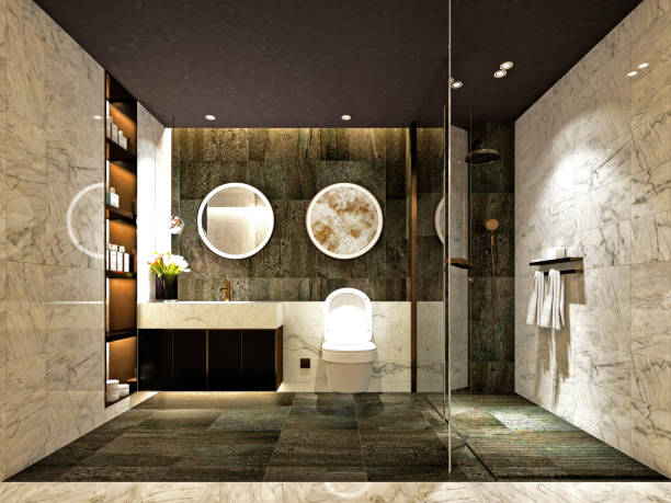 istock 3D Render of Luxury Bathroom 1187672236
