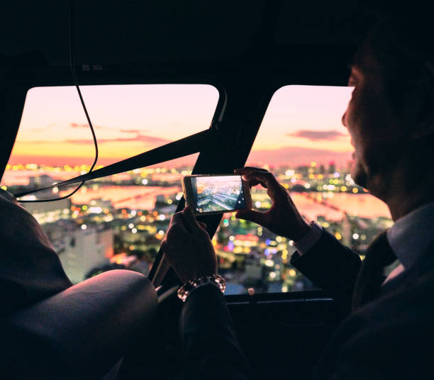 Tokyo at Night from a Helicopter