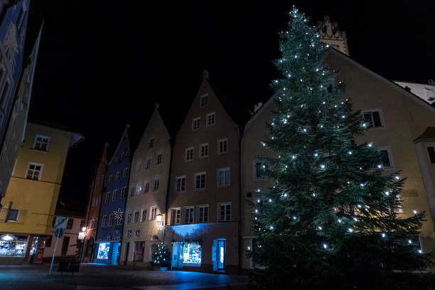 istock Fussen Germany Bavarian medieval town night view in december 1187677326