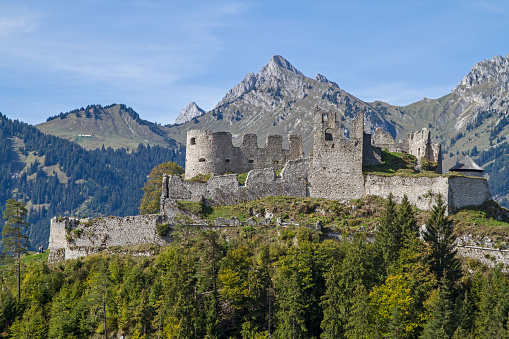 Built in 1296 Ehrenberg Castle on a hill south of Reutte is a popular destination