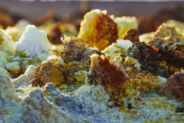 istock Amazing landscape of active volcano in Danakil desert 1187682986